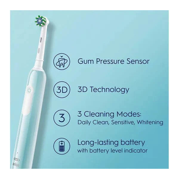 Oral-B Pro Series 1 Cross Action Electric Toothbrush - Blue - 4