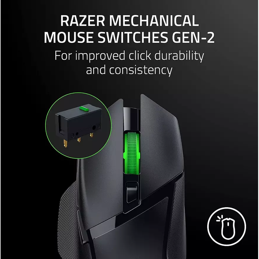 Razer Basilisk V3 X HyperSpeed Mouse - Black - 4