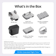 DJI Mini 4K Fly More Combo, Drone with 4K UHD Camera for Adults, Under 249 g, 3-Axis Gimbal Stabilization, 10km Video Transmission, Auto Return, 3 Batteries for 93-Min Max Flight Time, QuickShots - 4