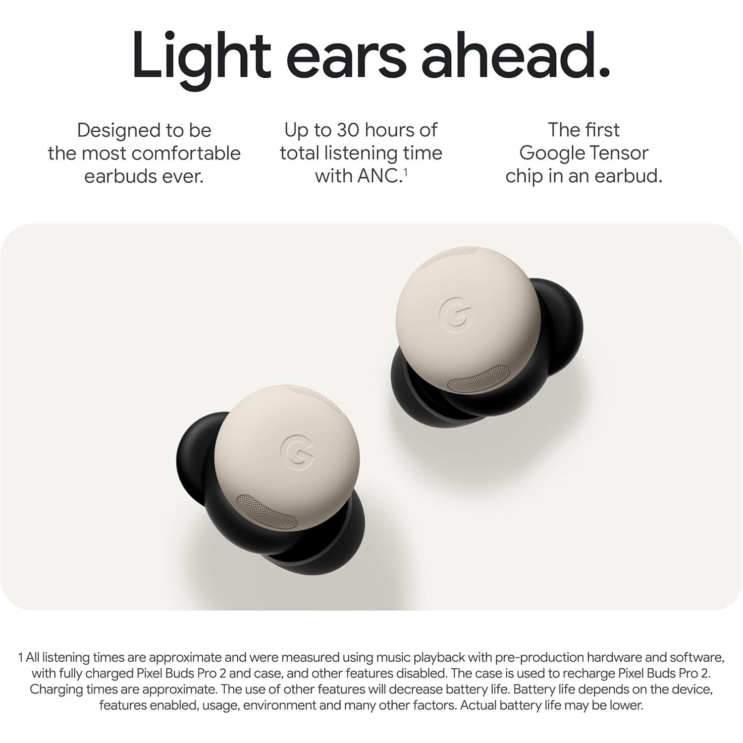 Google Pixel Buds Pro 2 - Wireless Earbuds with Active Noise Cancellation – Bluetooth Headphones - Porcelain - 4