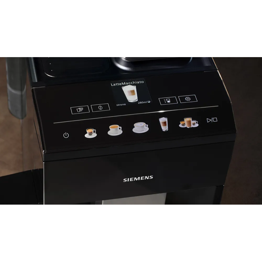 SIEMENS TQ515GB9 EQ500 Bean to Cup Fully Automatic Coffee Machine - Piano Black - 4