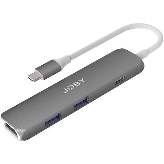 JOBY USB C Hub with HDMI 4K, 2 USB-A 3.0 sockets, USB C PD, USB Multi-socket, USB Hub - 1