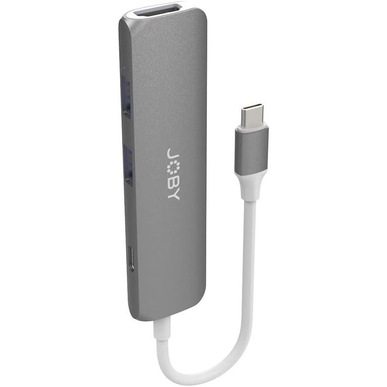 JOBY USB C Hub with HDMI 4K, 2 USB-A 3.0 sockets, USB C PD, USB Multi-socket, USB Hub - 2