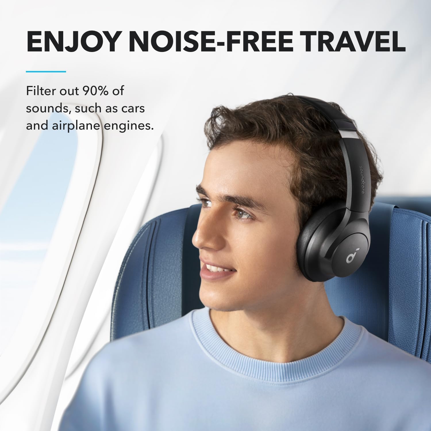 soundcore by Anker Q20i Hybrid Active Noise Cancelling Foldable Headphones - 8