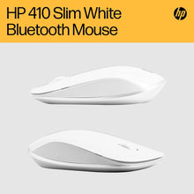 HP 410 Slim Silver Wireless Optical Mouse - White - 10