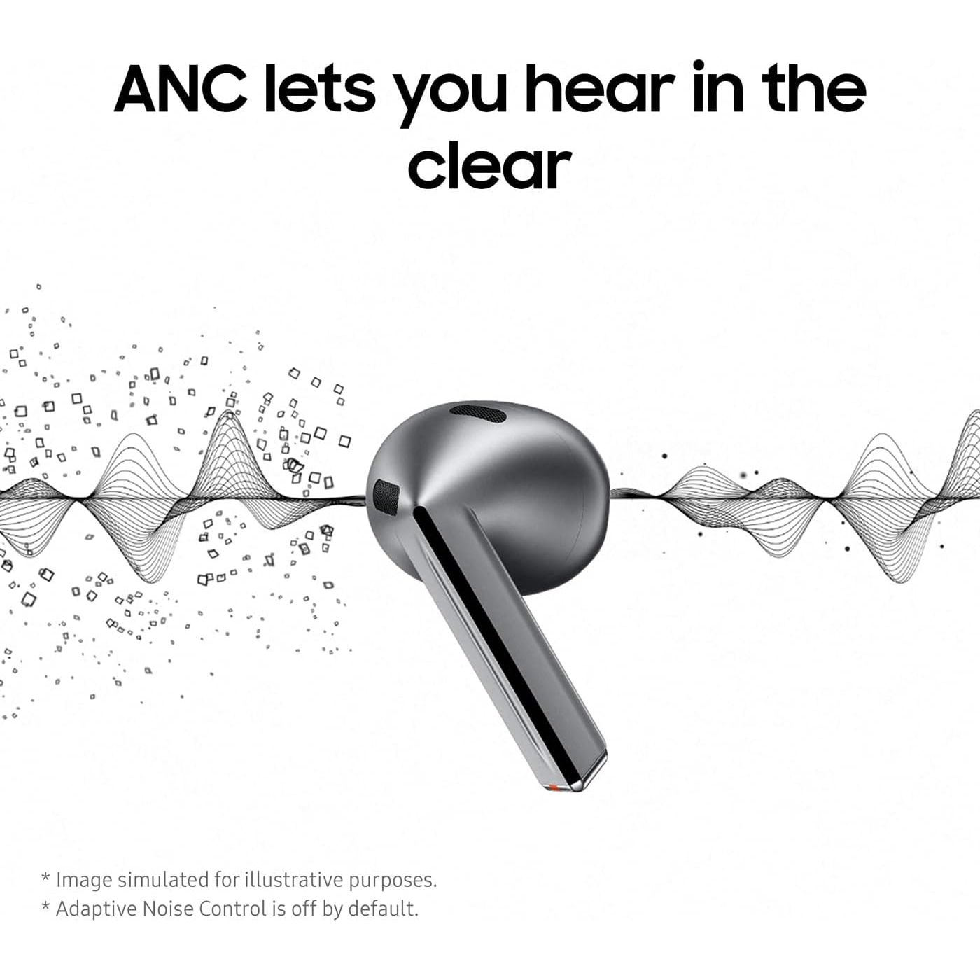 Samsung Galaxy Buds3 silver with Galaxy AI, Wireless Earbuds, Noise Cancelling, Bluetooth, 360 Audio, Grey, 2 Year Manufacturer Extended Warranty (UK Version) - 4