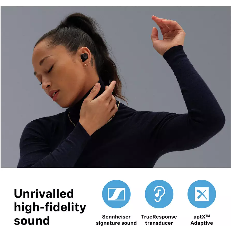 Sennheiser Momentum 3 In-Ear True Wireless Earbuds - Black - 4