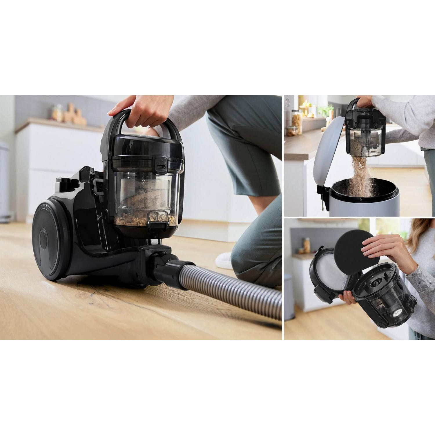 Bosch BGS05BA2GB Bagless Cylinder Vacuum Cleaner - Black - 2
