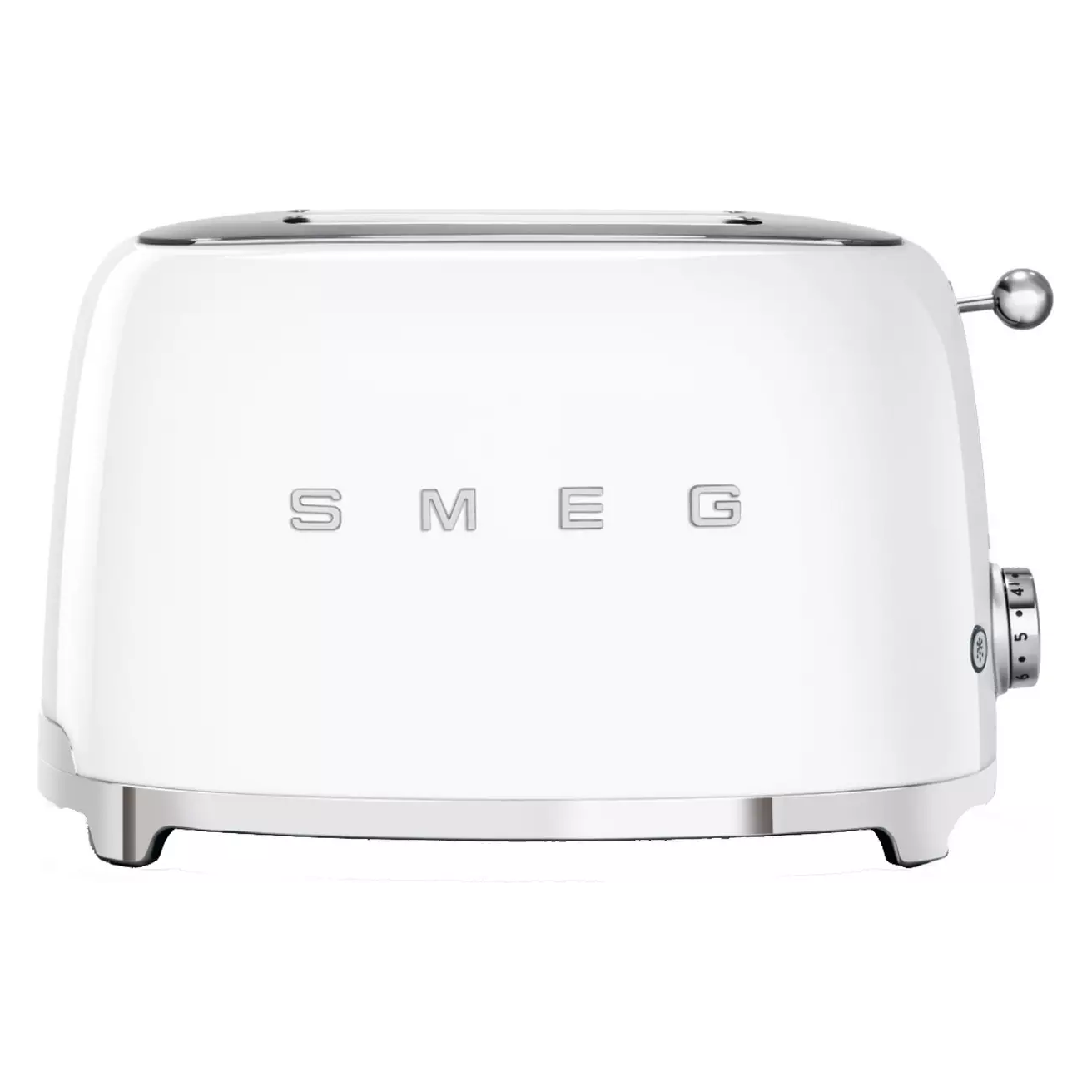 Smeg TSF01WHUK 50's Style Retro 2 Slice Toaster - White - 1