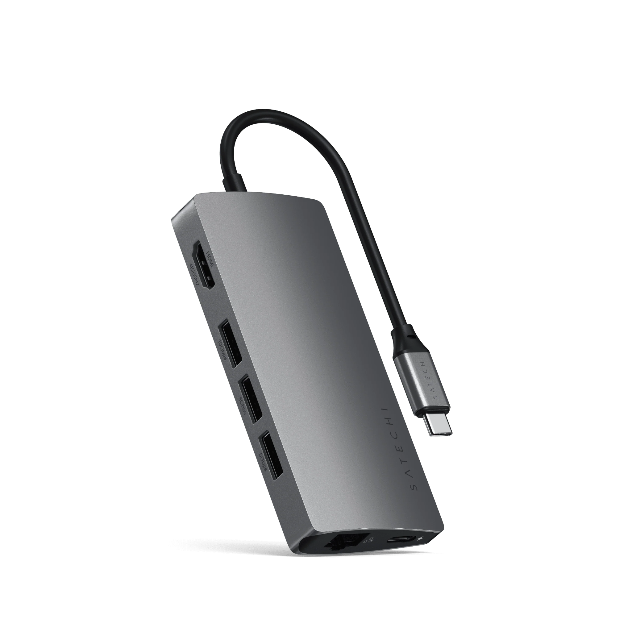 SATECHI Multiport Adapter 4K V2 6-port USB-C Connection Hub - Space Grey - 4