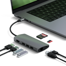SATECHI Multiport Adapter 4K V2 6-port USB-C Connection Hub - Space Grey - 6