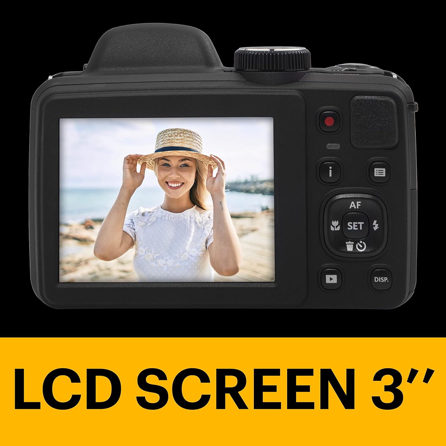 KODAK Pixpro Astro Zoom AZ405 - Digital Bridge Camera, 42x Zoom, 24 mm Wide-angle Lens, 20 Megapixels, 3" LCD Display, 1080p Full HD Video, OIS, AA Battery - Black - 4
