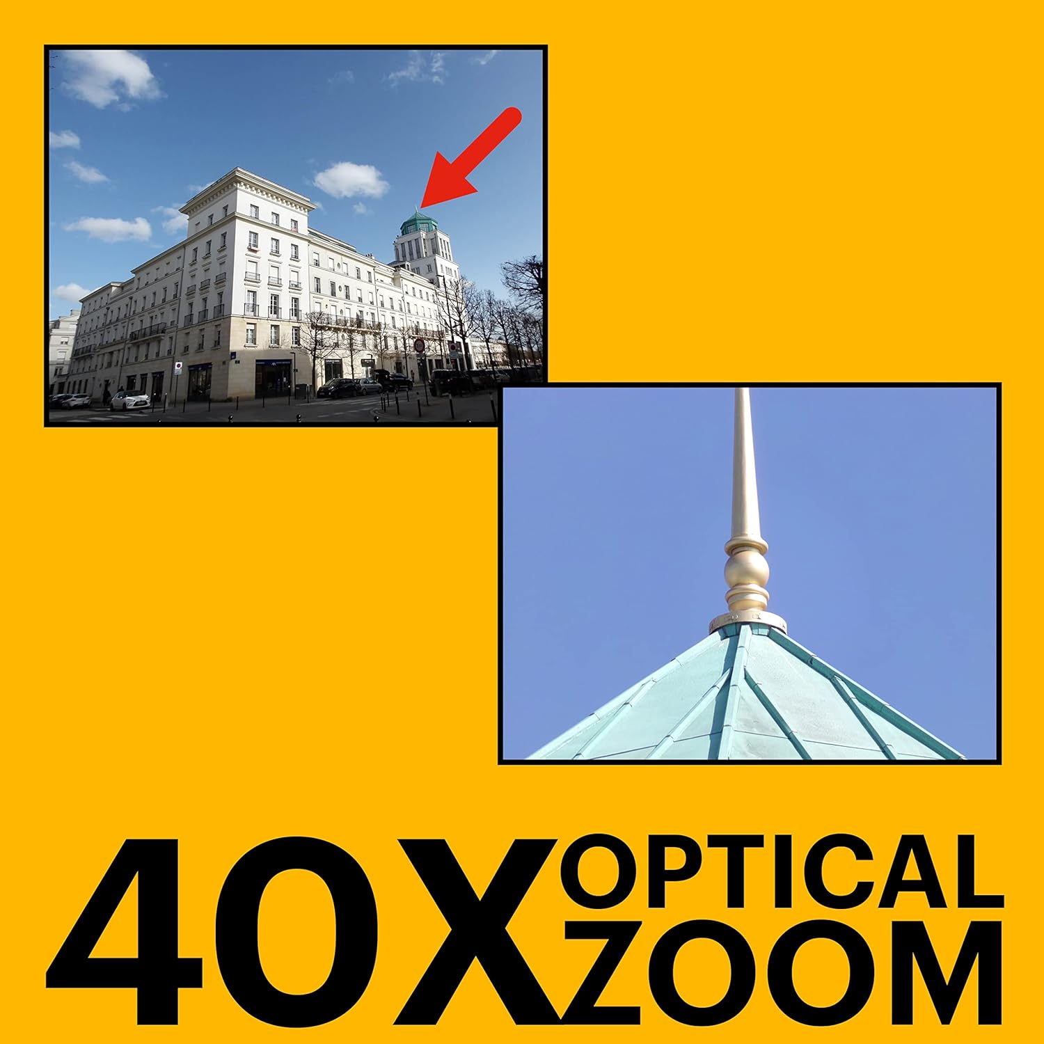 KODAK Pixpro Astro Zoom AZ405 - Digital Bridge Camera, 42x Zoom, 24 mm Wide-angle Lens, 20 Megapixels, 3" LCD Display, 1080p Full HD Video, OIS, AA Battery - Black - 5