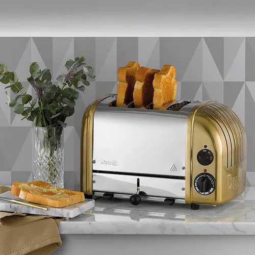 Dualit Classic 4 Slice Vario Toaster - 47030 - Brass - 4