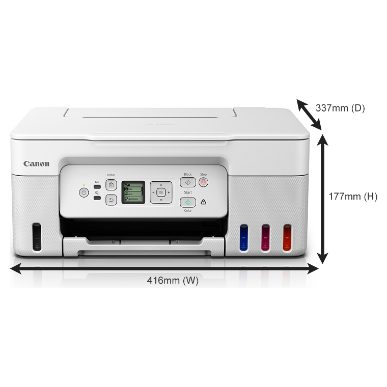 CANON PIXMA G3571 All-in-One Wireless Inkjet Printer - White - 4