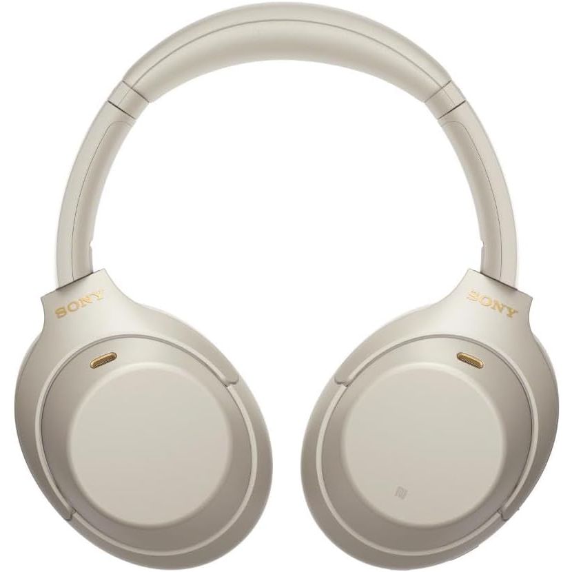 Sony WH-1000XM4 Noise Cancelling Wireless Headphones - 30 hours battery life - Over Ear style - Optimised for Alexa and the Google Assistant - with built-in mic for phone calls - Silver - 6