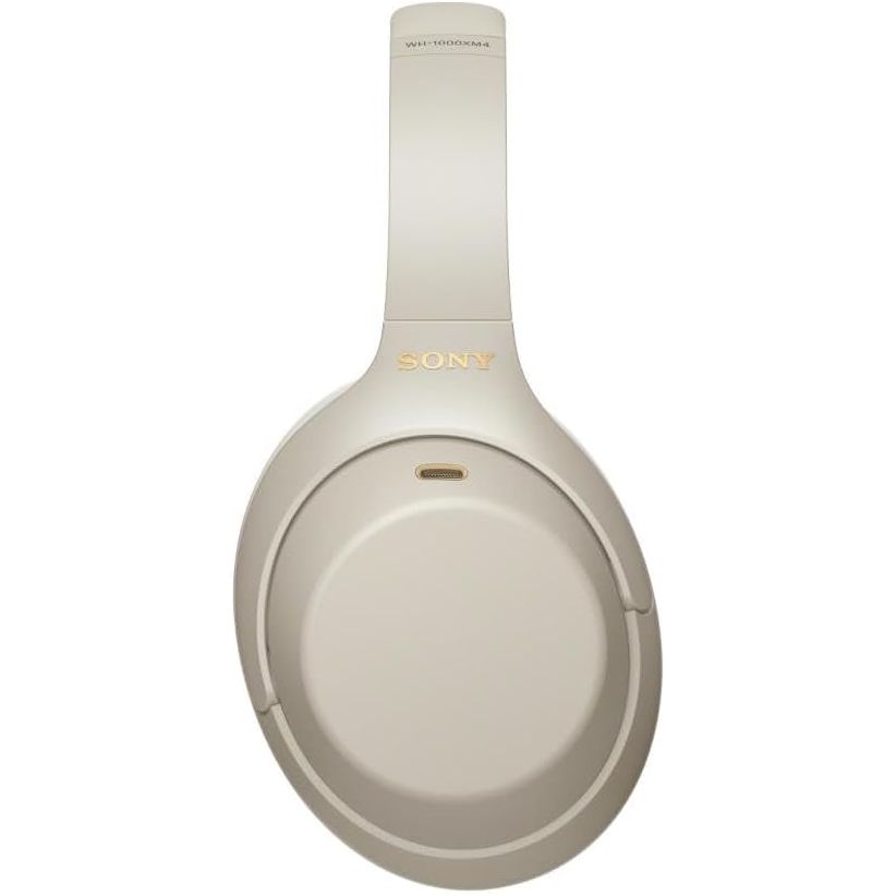 Sony WH-1000XM4 Noise Cancelling Wireless Headphones - 30 hours battery life - Over Ear style - Optimised for Alexa and the Google Assistant - with built-in mic for phone calls - Silver - 1