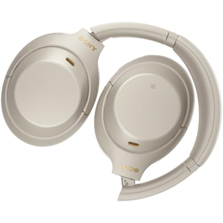 Sony WH-1000XM4 Noise Cancelling Wireless Headphones - 30 hours battery life - Over Ear style - Optimised for Alexa and the Google Assistant - with built-in mic for phone calls - Silver - 3