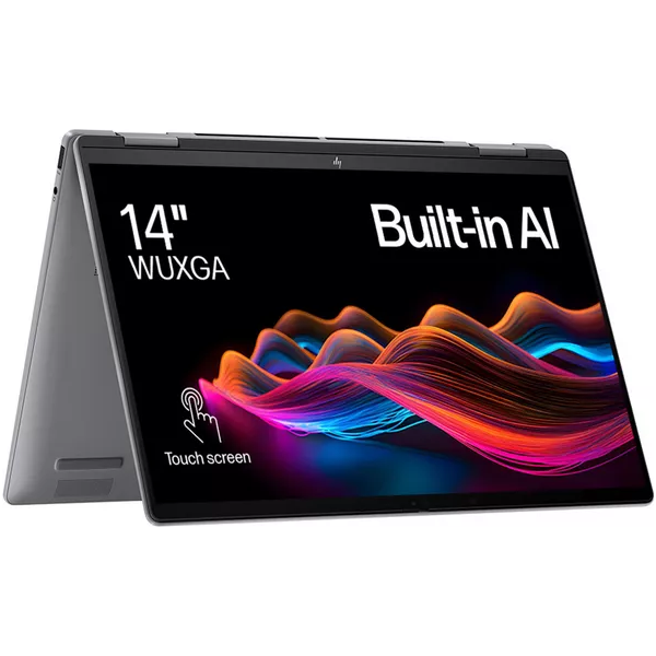 HP ENVY x360 14-fc0501na 14" 2 in 1 Laptop - Intel® Core™ Ultra 5, 512 GB SSD, Silver - 1
