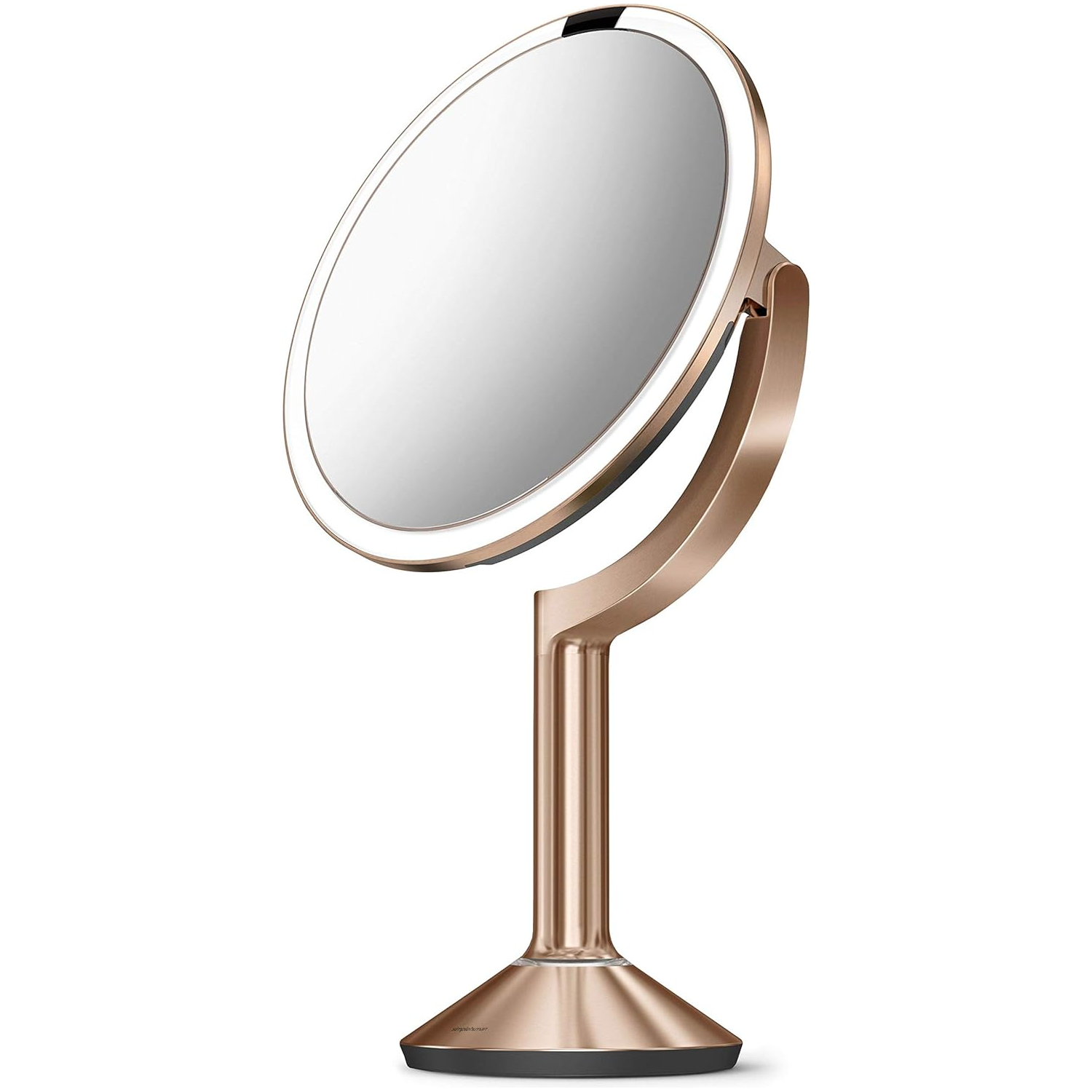 simplehuman ST3034 20cm Sensor Mirror Trio with Touch-Control Brightness, Light Up Makeup Magnifying Mirror, 10x, 5x, 1x - 1