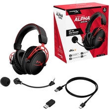 HyperX Cloud Alpha Wireless - Gaming Headset for PC, 300-hour battery life, DTS Headphone:X Spatial Audio, Memory foam, Dual Chamber Drivers, Noise-cancelling mic, Durable aluminium frame - 6