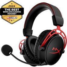 HyperX Cloud Alpha Wireless - Gaming Headset for PC, 300-hour battery life, DTS Headphone:X Spatial Audio, Memory foam, Dual Chamber Drivers, Noise-cancelling mic, Durable aluminium frame - 4