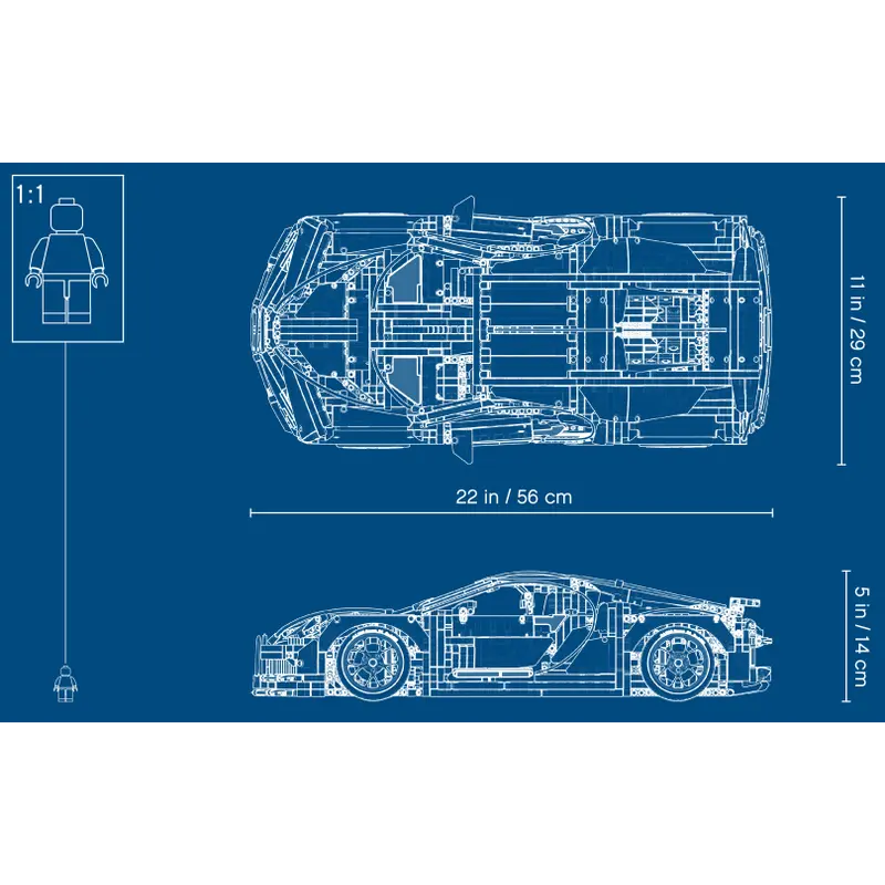 LEGO Technic 42083 Bugatti Chiron Car Model for Adults - 6