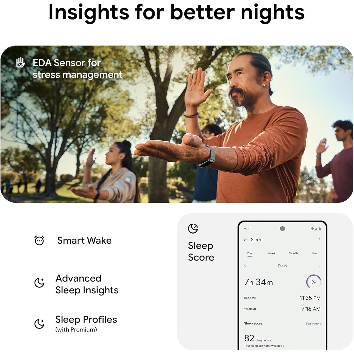 Fitbit Google Charge 6 Activity Tracker with 6-months Premium Membership Included, 7 days battery life and Google Wallet and Google Maps - 3