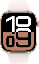 Apple Watch Series 10 GPS 42mm Smartwatch with Rose Gold Aluminium Case with Light Blush Sport Band - S/M. Fitness Tracker, ECG App, Always-On Retina Display, Water Resistant - 1