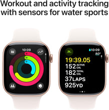 Apple Watch Series 10 GPS 42mm Smartwatch with Rose Gold Aluminium Case with Light Blush Sport Band - S/M. Fitness Tracker, ECG App, Always-On Retina Display, Water Resistant - 4
