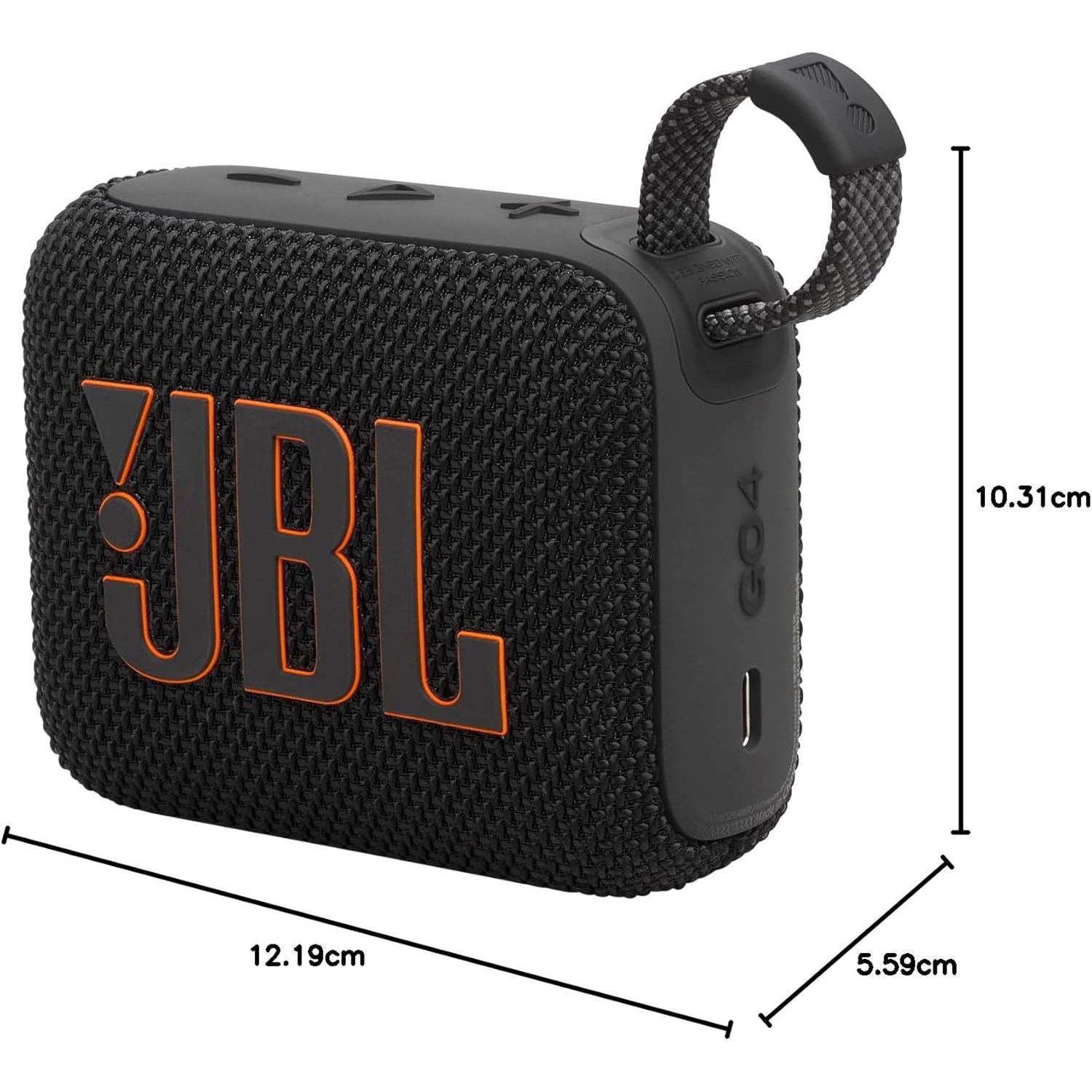 JBL Go 4 Portable Bluetooth Speaker - BLACK - 6