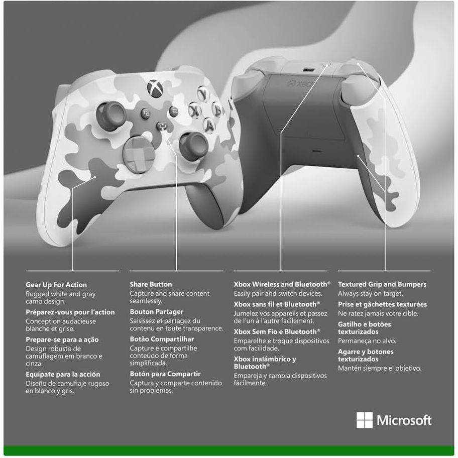 Xbox Wireless Controller - Arctic Camo Special Edition Series X|S, One, and Windows Devices - 9