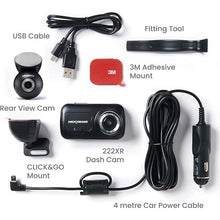 Nextbase 222XR Dash Cam Front and Rear Bundle - Full 1080p/30fps HD Recording, 140° 6 Lane View - Intelligent Parking Mode, Polarising Filter Compatible, G-Sensor Motion Detection - Car Accessories - 6