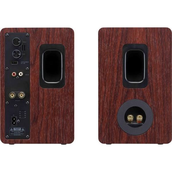 JVC XS-D629BM 2.0 Bluetooth Bookshelf Speakers - Walnut - 3