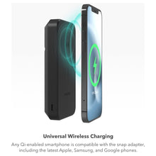 ZAGG mophie Snap+ Powerstation Stand, Magnetic and portable wireless battery, compatible with MagSafe, 10,000mAh internal battery, Black - 6
