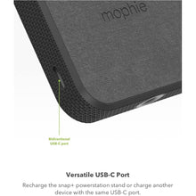 ZAGG mophie Snap+ Powerstation Stand, Magnetic and portable wireless battery, compatible with MagSafe, 10,000mAh internal battery, Black - 3