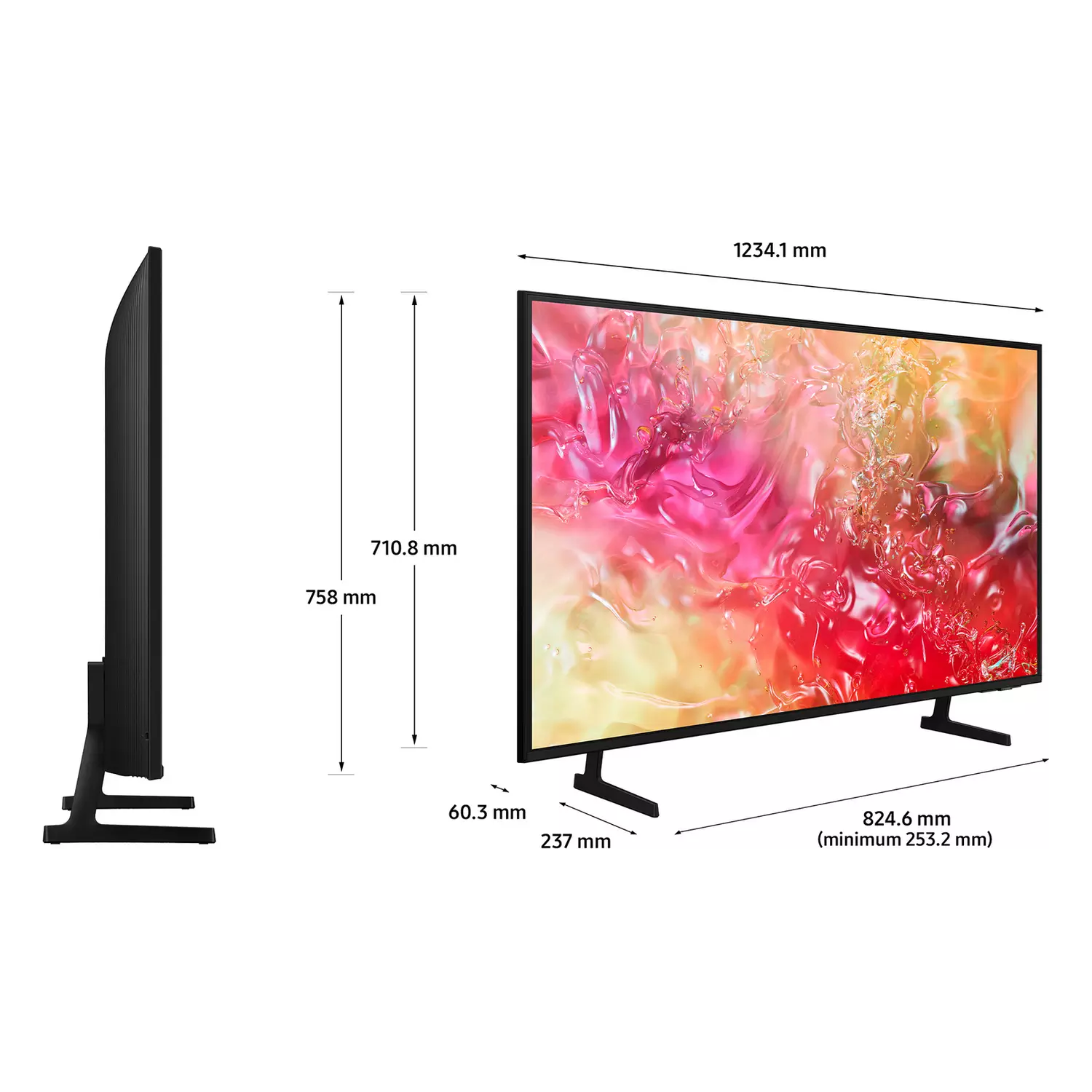 Samsung 55 Inch UE55DU7100KXXU Smart 4K UHD HDR LED TV - 2