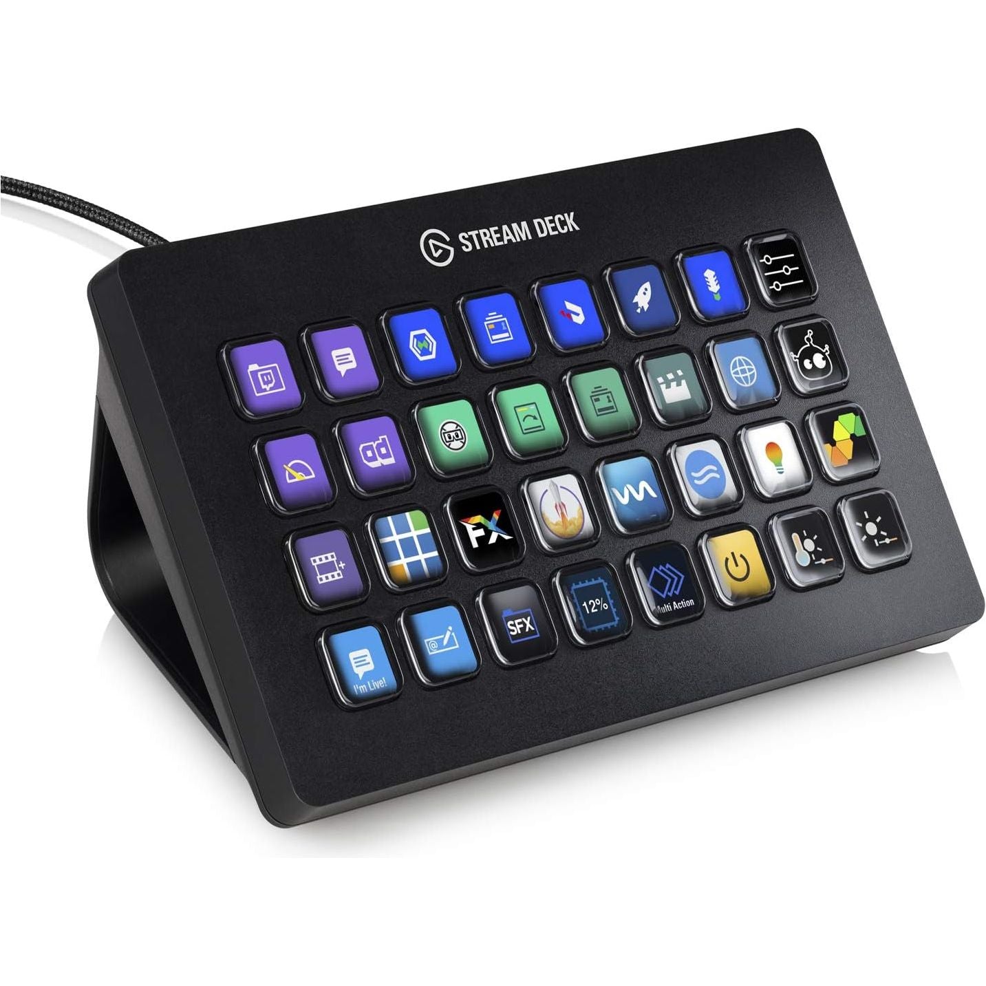 Elgato Stream Deck XL Advanced Studio Controller with 32 Macro Keys Mac & PC Compatible - 1