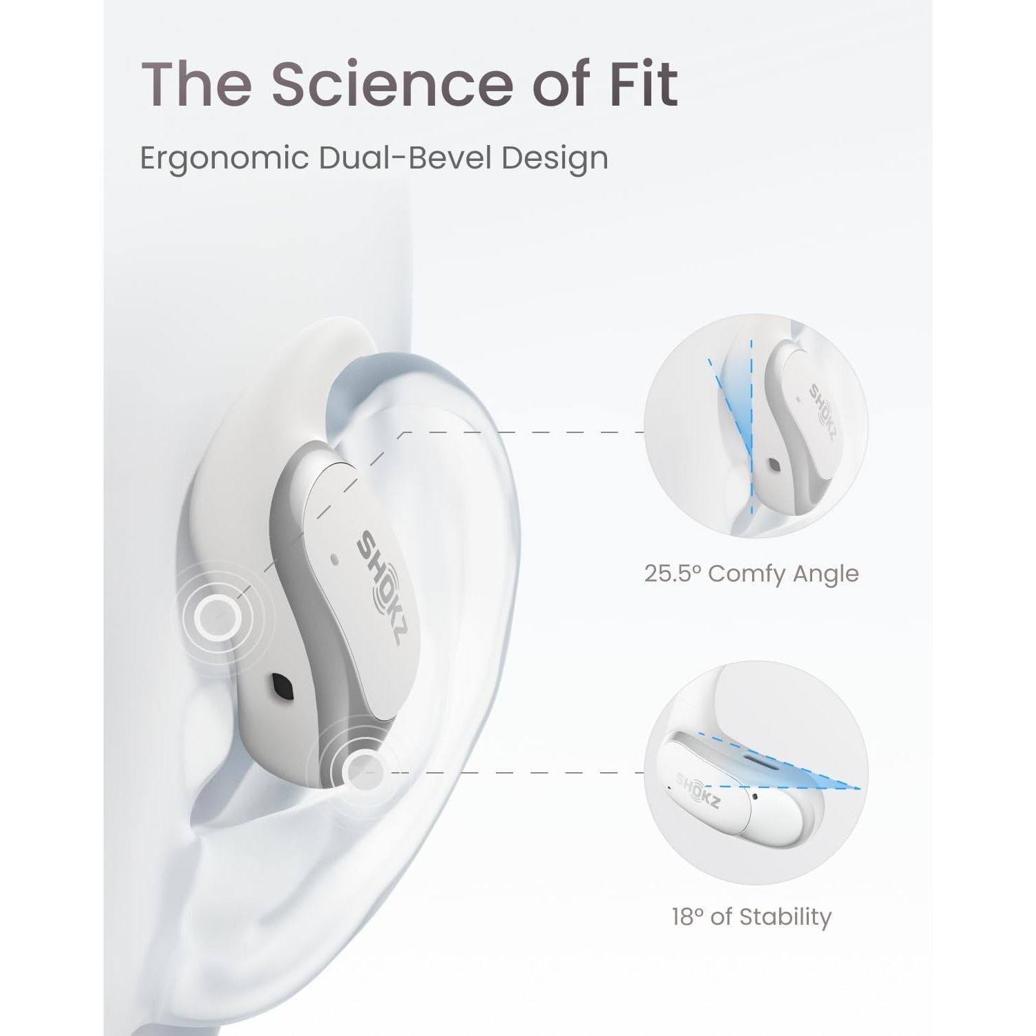 Shokz OpenFit Air Open Ear True Wireless Earbuds - White | Verizon - 2