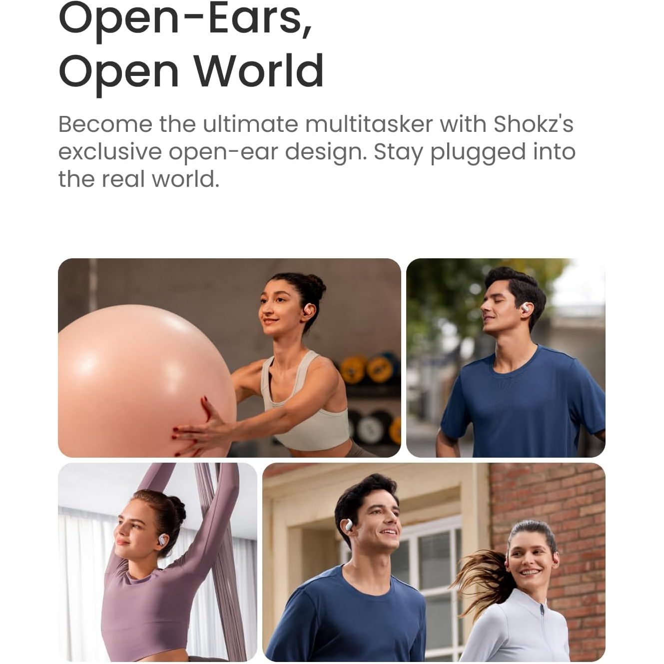 Shokz OpenFit Air Open Ear True Wireless Earbuds - White | Verizon - 10