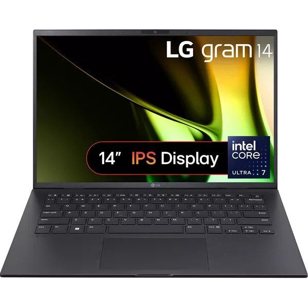 LG gram 14 (14Z90S-G.AR55A1) – 14" Ultra Lightweight Laptop Intel Core Ultra 5 512GB SSD - Black - 1