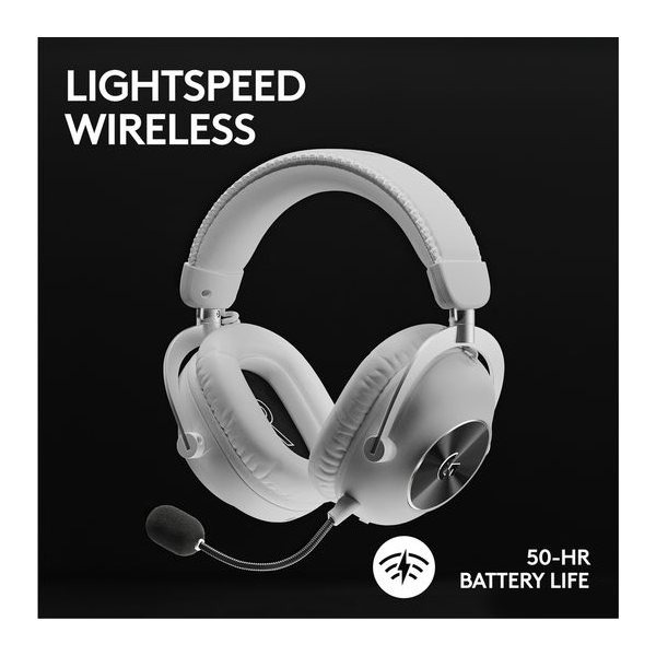 LOGITECH PRO X 2 Graphene Driver LIGHTSPEED Wireless 7.1 Gaming Headset - White - 3