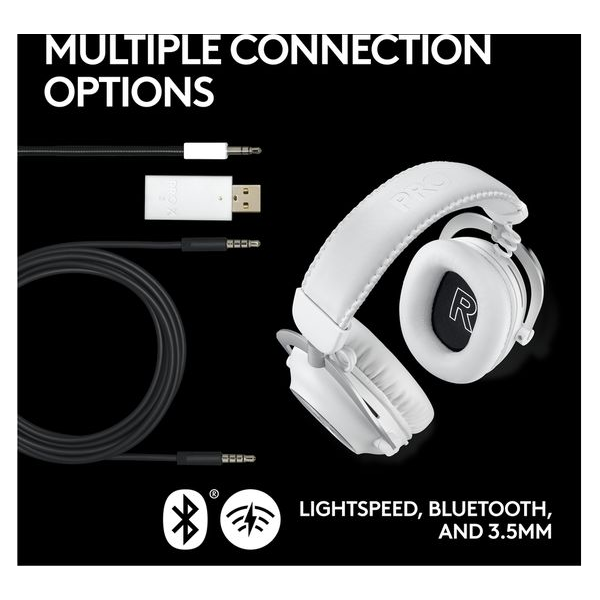 LOGITECH PRO X 2 Graphene Driver LIGHTSPEED Wireless 7.1 Gaming Headset - White - 5