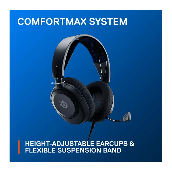 STEELSERIES Arctis Nova 1P 7.1 Gaming Headset - Black & Blue - 7