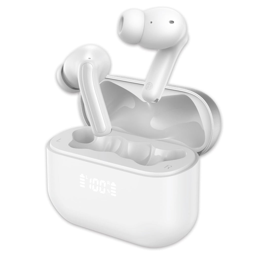 Goodmans True Wireless Noise Cancelling Earbuds White Gadcet