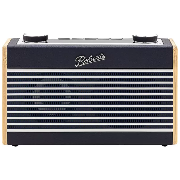 ROBERTS Rambler Uno Portable DAB+/FM Retro Bluetooth Radio – Navy Blue - 1