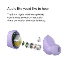 Belkin SoundForm Bolt True Wireless Earbuds, Wireless earphones with mic for iPhone, Galaxy and more - Lavender - 4
