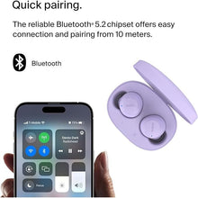 Belkin SoundForm Bolt True Wireless Earbuds, Wireless earphones with mic for iPhone, Galaxy and more - Lavender - 3
