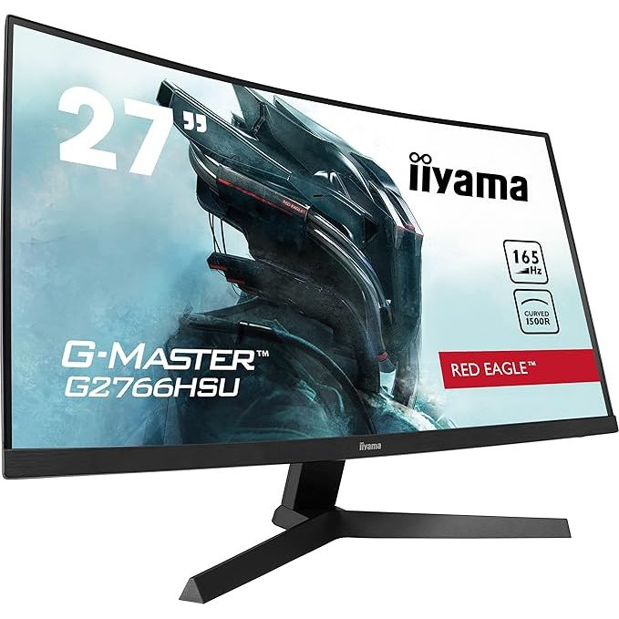 iiyama G-Master Curved 1500R 27 Inch VA LCD, 2 x HDMI, 1 x DisplayPort, USB x 2, 2 x 2W Speaker G2766HSU-B1 - 2