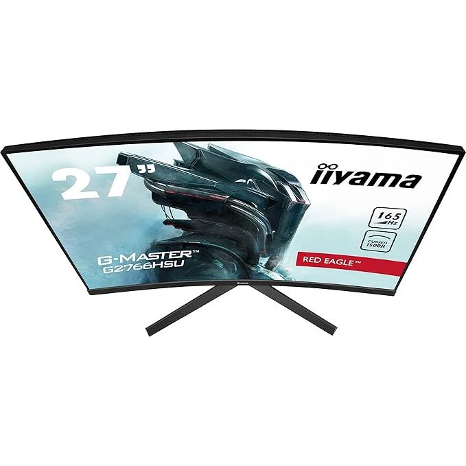 iiyama G-Master Curved 1500R 27 Inch VA LCD, 2 x HDMI, 1 x DisplayPort, USB x 2, 2 x 2W Speaker G2766HSU-B1 - 6